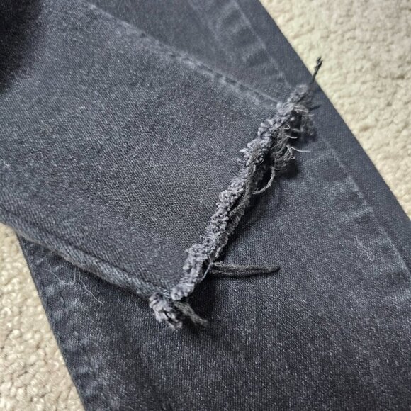 Zara Trafaluc Black Skinny High Waist Distressed Ripped Knee Jeans | US02 - Picture 5 of 15